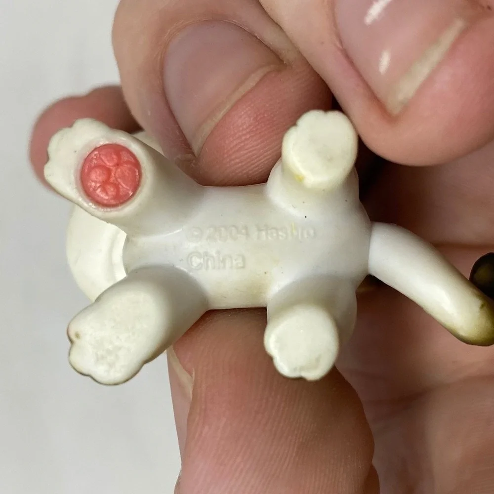 Hasbro‎ Littlest Pet Shop Siamese Cat 5 Vintage 2004 Pink Magnet Blue Eyes LPS